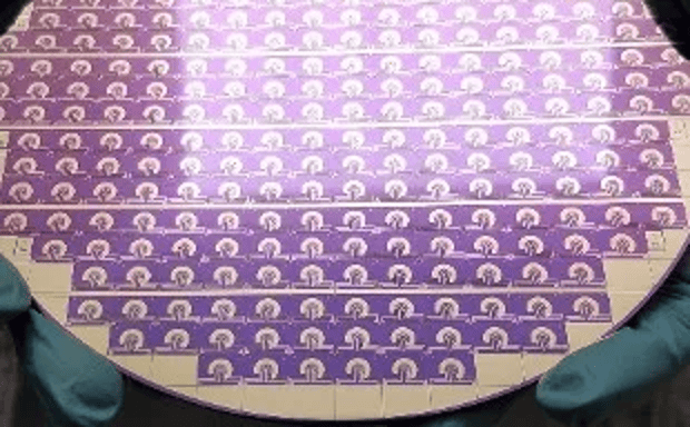 Finished wafer of Agile R100 chips